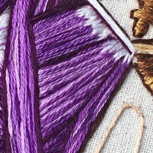 embroidered anatomical art by Cath Janes
